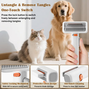 PawGroom – Self-Detangling Pet Brush & Comb