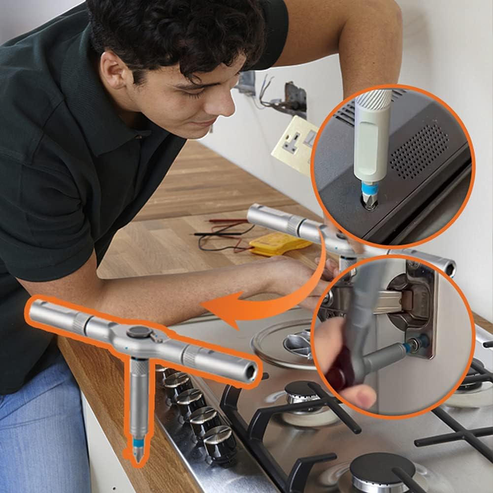 Tactix - Multi-Function Ratcheting Screwdriver for Home & Work