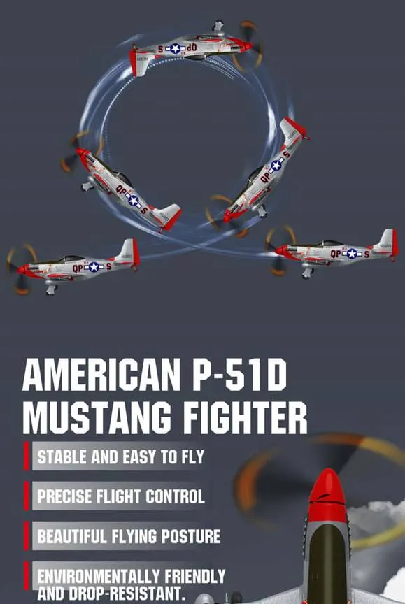 Warhawk Pro – P-51D RC Plane