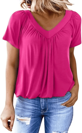 AuraFit | Classic Women’s V-Neck Casual Tee