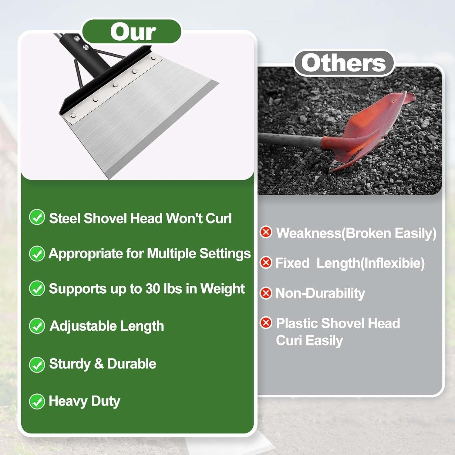 FrostBuster - Heavy-Duty Ice & Weed Scraper