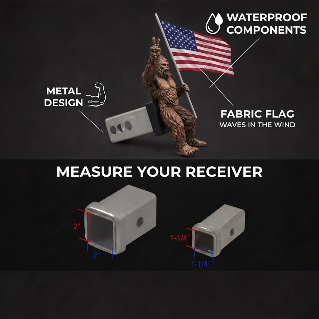 IronPatriot – Bigfoot Style Trailer Hitch Cover