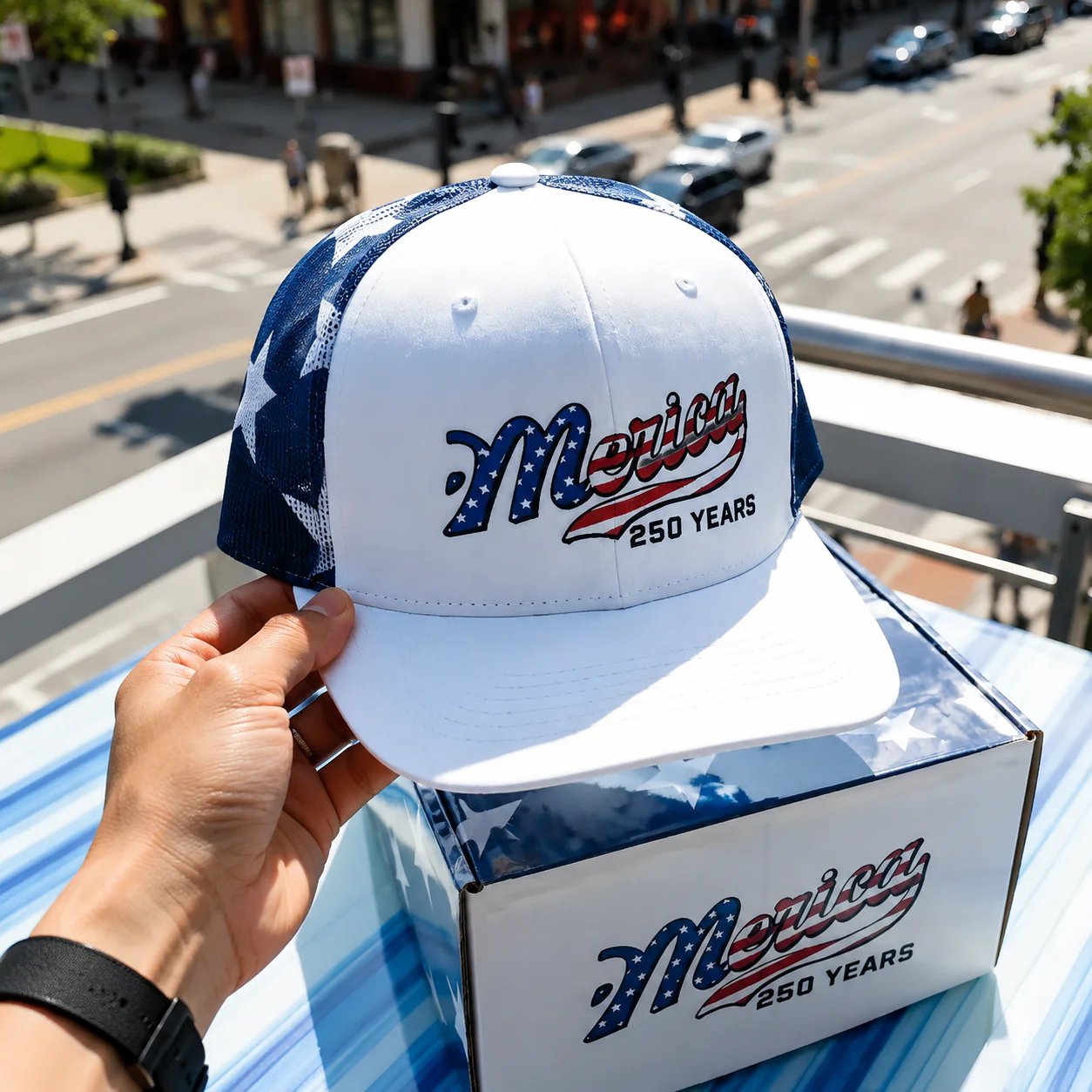 MericaForge – Merica 250 Years Embroidered Trucker Hat