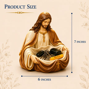 FaithKeeper – Handcrafted Jesus Storage Bowl