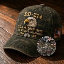 HonorWear – 3D Embroidered Veteran Cap
