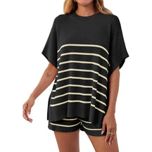 BellaVive – Chic Striped Loungewear Outfit Set