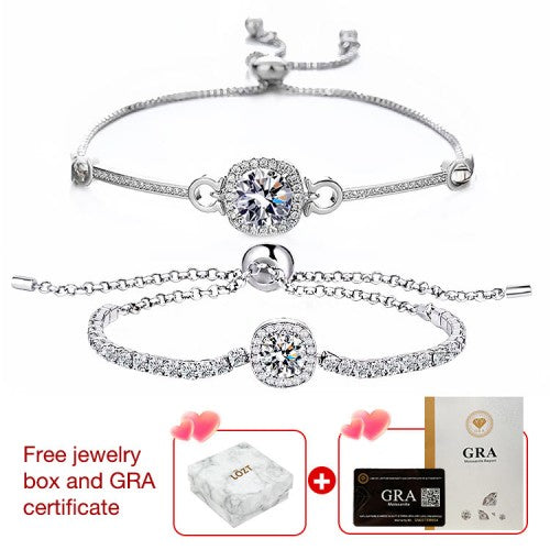 AureliaShine – Premium Sparkling Moissanite Bracelet