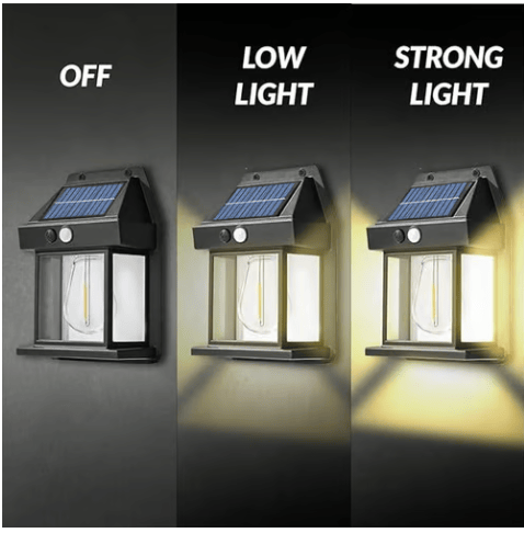 EdisonGlow – Solar Motion Sensor Wall Light