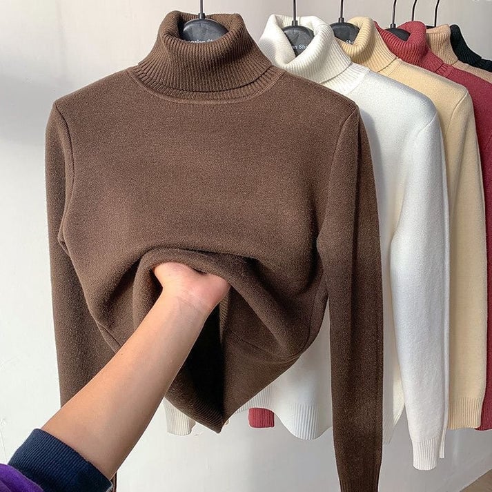 GlowThread – Cozy Turtleneck Pullover Sweater