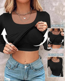 SilkForm – Ribbed Long Sleeve Bra Body Fit Top