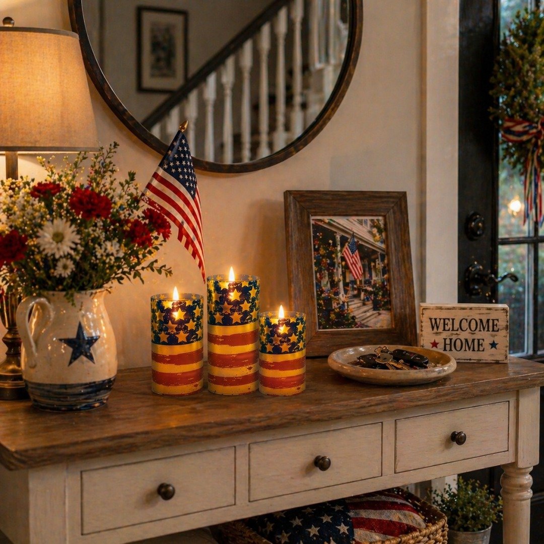 FreedomFlame – USA Inspired Flameless Candle Collection