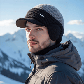 FrostGuard – Winter Knitted Earflap Hat for Men