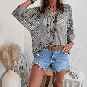 CoastalMuse – Elegant Boho Crochet Top