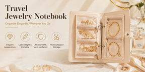 LunaVault - Portable Jewelry Organizer Book