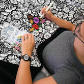 DoodleBlanket – 50×60 DIY Coloring Fleece Throw with 24 Marker Pens