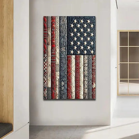DiamondCraft – American Flag DIY 5D Diamond Painting Kit