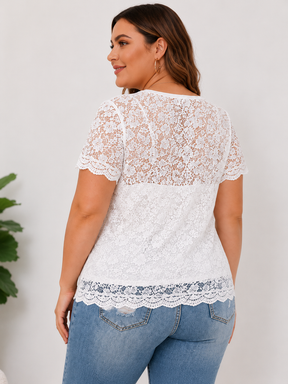 DenimBloom –  High Waist Cropped Denim Jeans