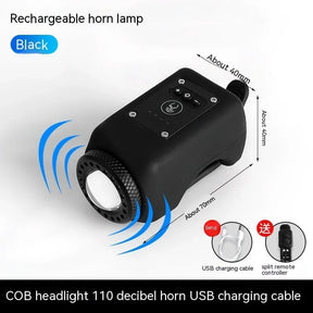 RideSafe – Electronic Bike Horn with Powerful Floodlight