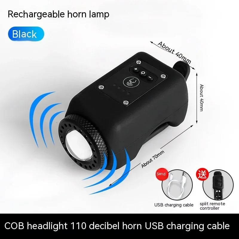 RideSafe – Electronic Bike Horn with Powerful Floodlight
