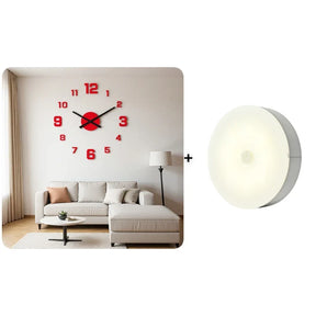 TimeVista – 3D Luminous Acrylic Wall Clock Set