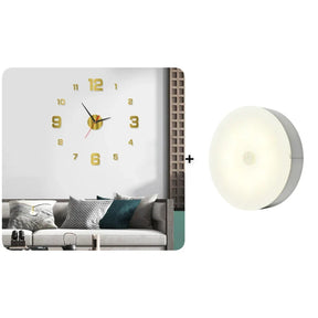 TimeVista – 3D Luminous Acrylic Wall Clock Set