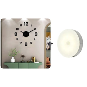 TimeVista – 3D Luminous Acrylic Wall Clock Set