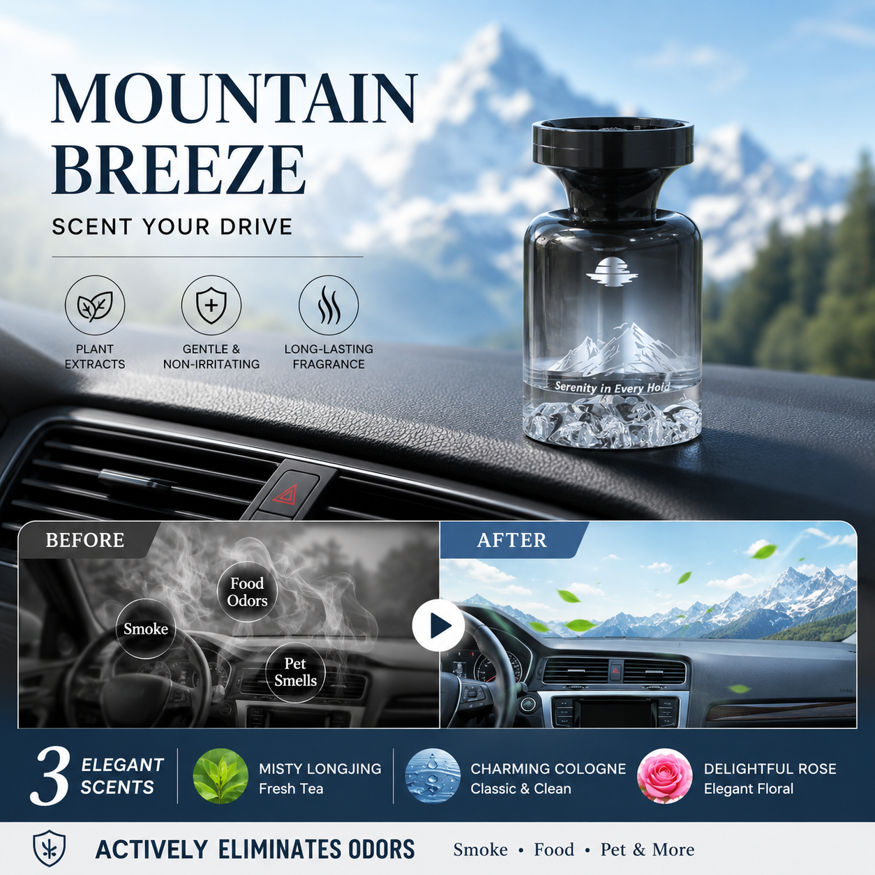 AromaPeak - Luxury Botanical Car Air Freshener