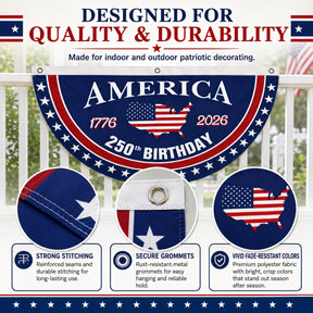 VeteranMade - USA 250 Years Commemorative Banner 🇺🇸