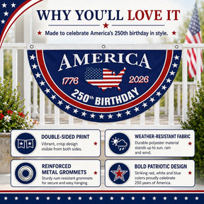 VeteranMade - USA 250 Years Commemorative Banner 🇺🇸