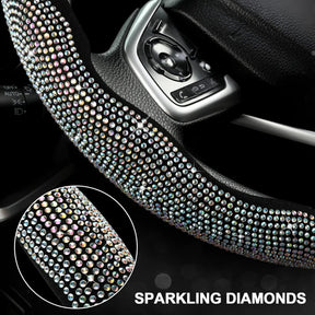 LuxiDrive – Crystal Studded Steering Wheel Cover