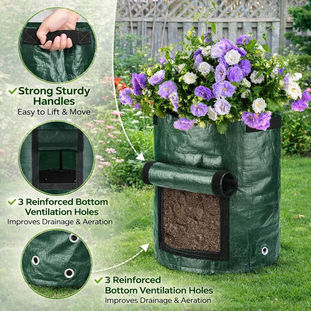 GrowFlex – Gallon Garden Cloth Planting Bags