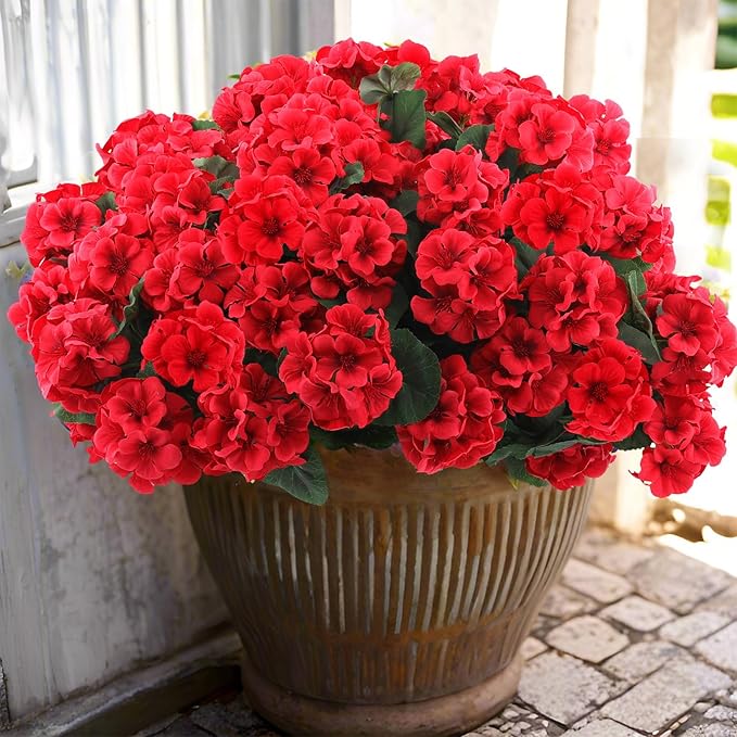EverBloom – Artificial Geranium Outdoor Flowers