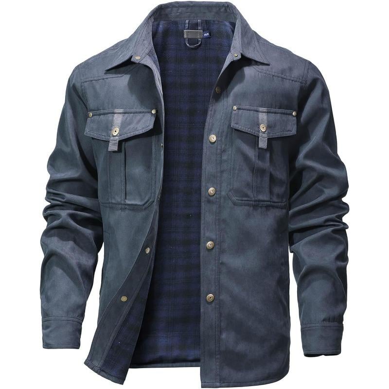 VistaWork – Versatile Flannel-Lined Utility Shacket
