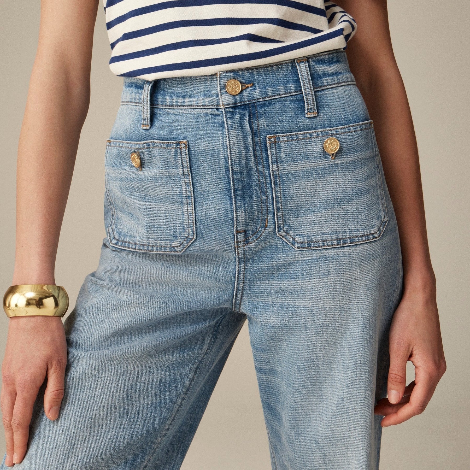 NautiFit – Sculpting Sailor Style Wide Leg Trousers