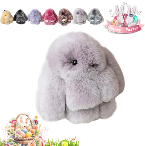 HopCharm – Cute Plush Bunny Keychain