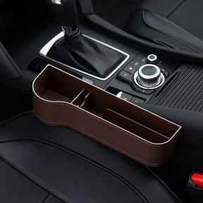 DriveMate – Multi Pocket Leather Car Seat Storage Organizer