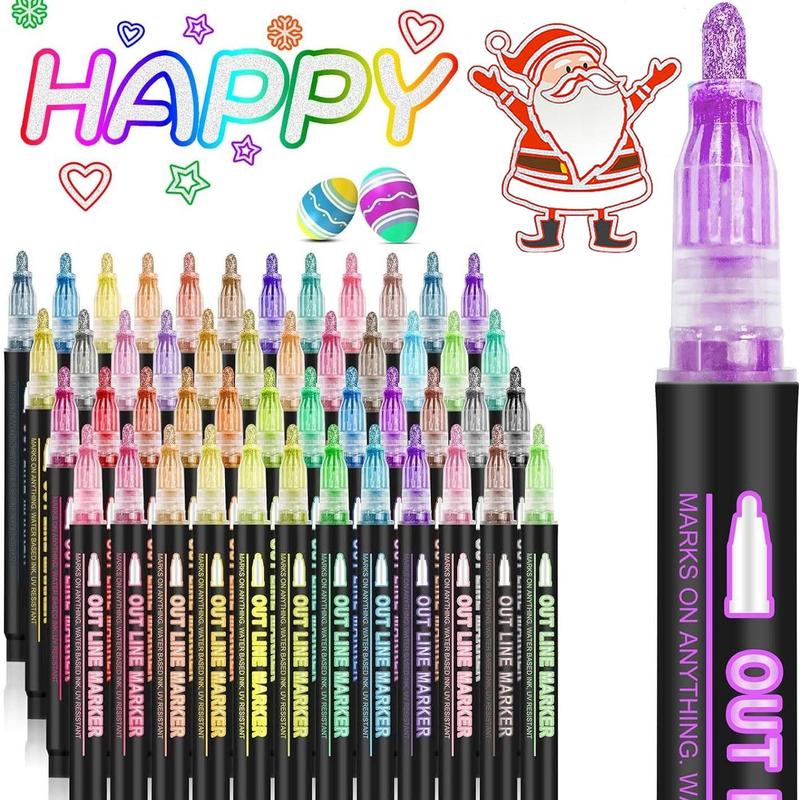 GlowStroke – Double Line Outline Marker Pens
