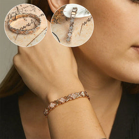 BloomGrace – Flower Copper Bracelet Elegant Style