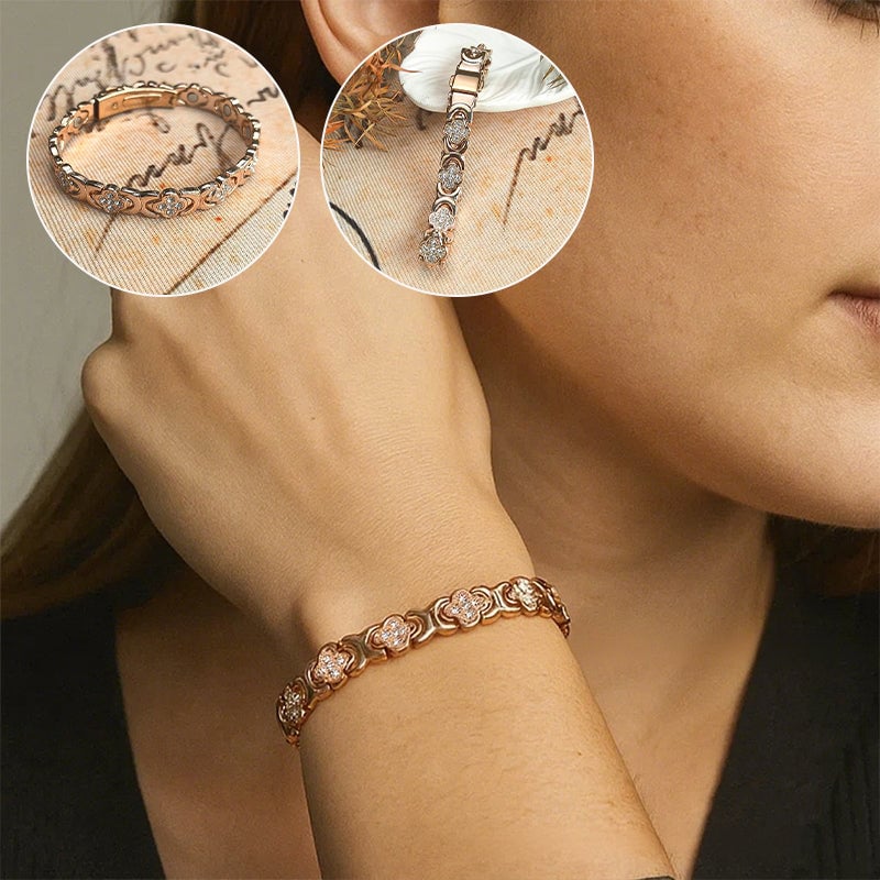 BloomGrace – Flower Copper Bracelet Elegant Style