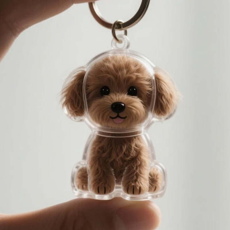 ForeverPaw – Pet Hair Memorial Keepsake Keychain