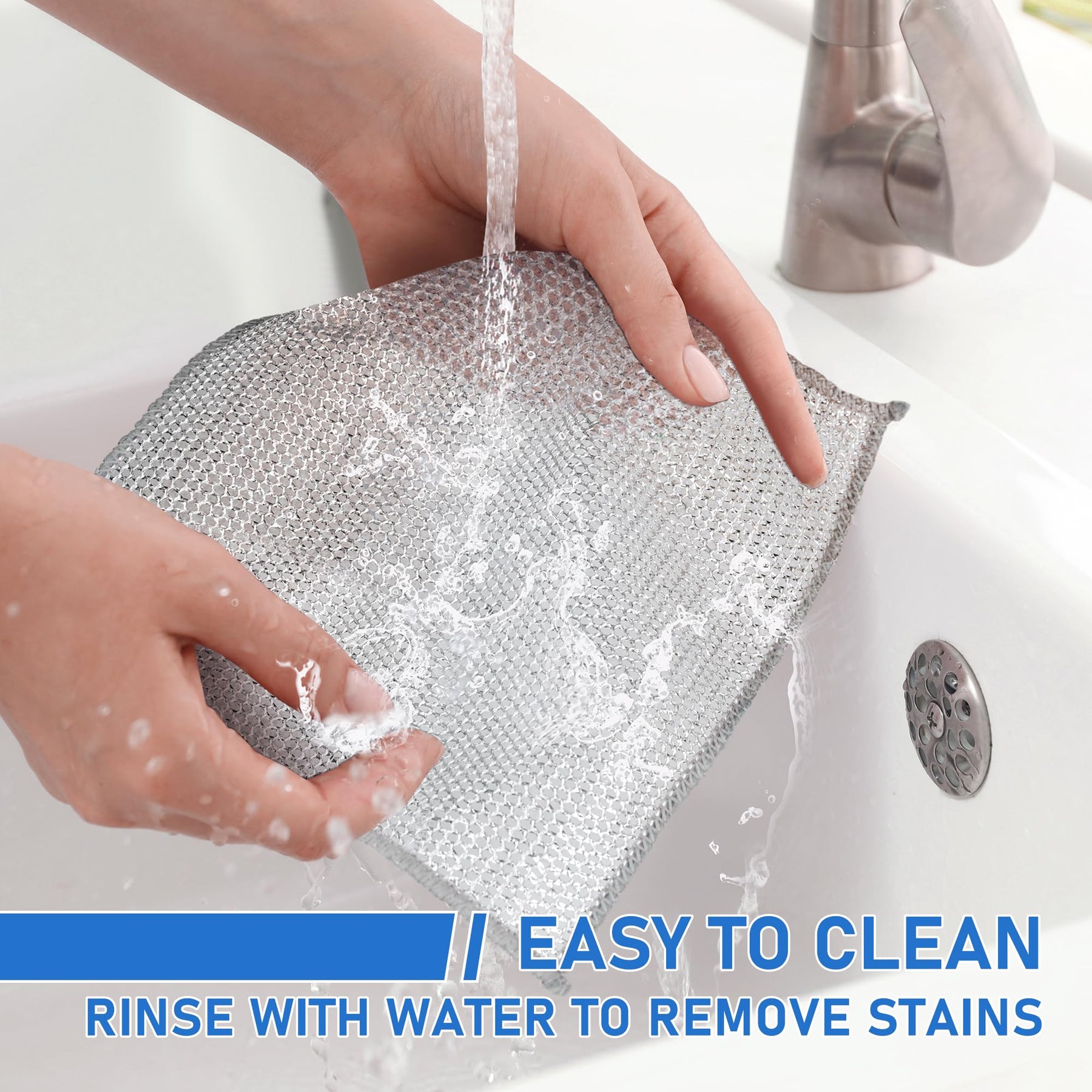 SilverScrub – Non-Scratch Mesh Cleaning Dishcloths