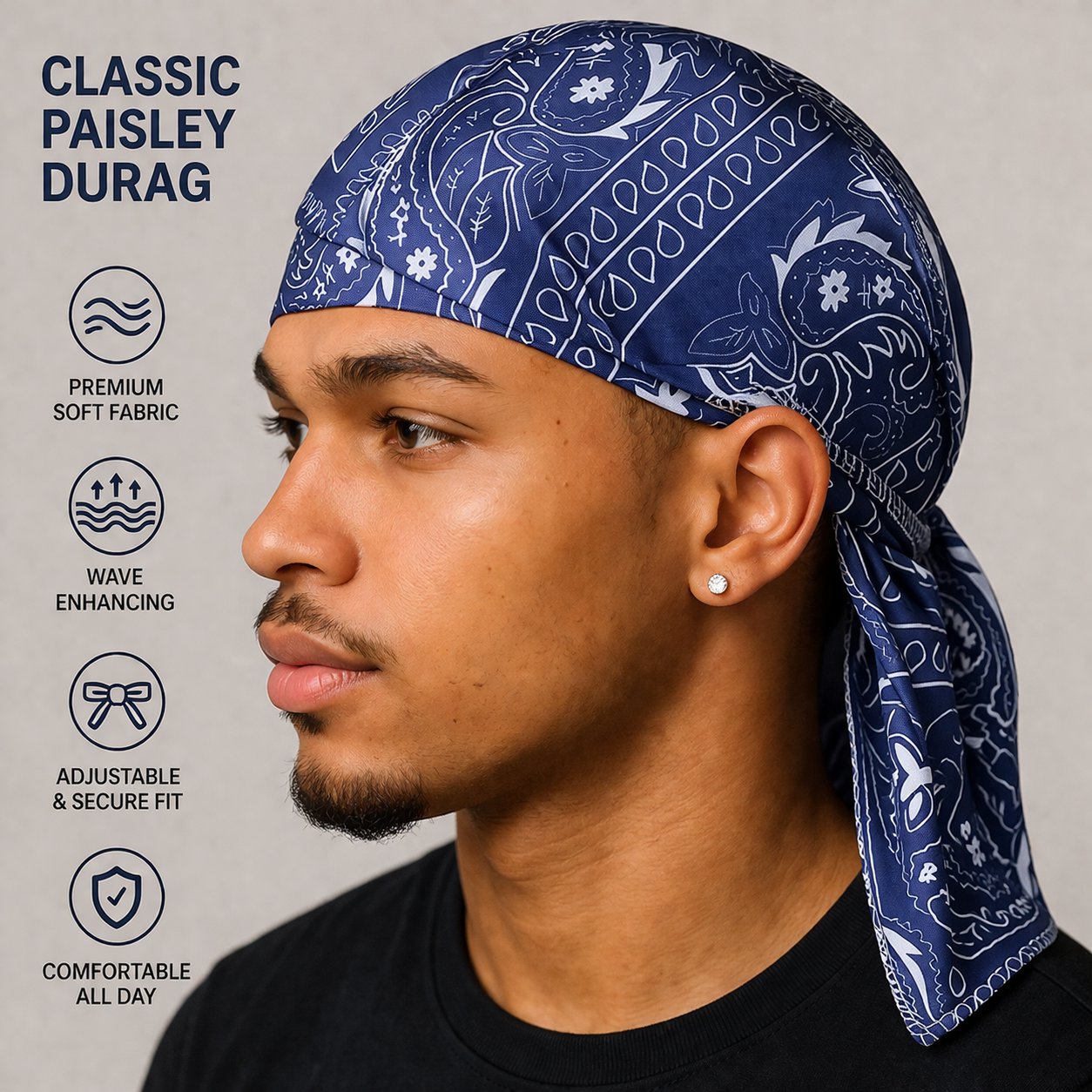 RoyalWave – Paisley Hair Durag