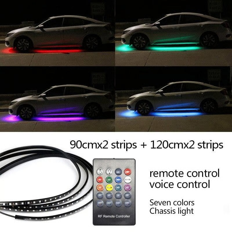 GlowRide – Flexible RGB Underbody LED Strip Lights