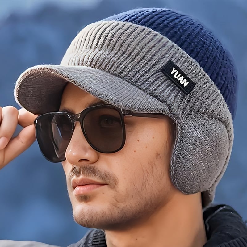 FrostFlex - Stretch Fit Windproof Winter Hat with Visor