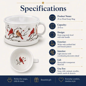 BloomBowl – Floral Handled Soup Mug