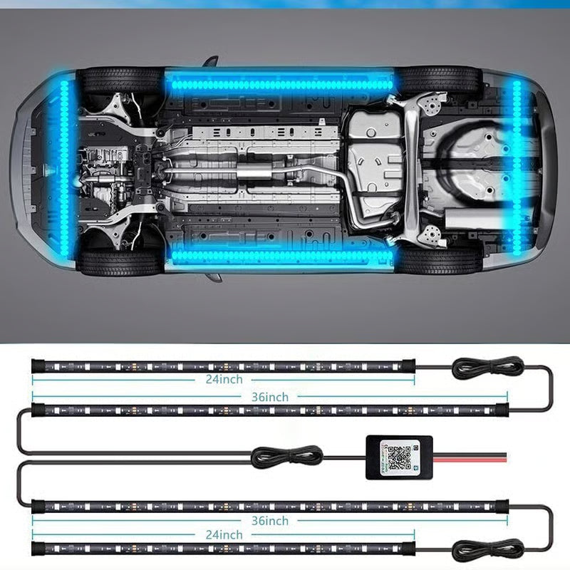GlowRide – Flexible RGB Underbody LED Strip Lights