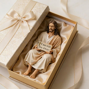 ✝Jesus Desk Companion Figurine✨Hand-Painted Ceramic Figurine