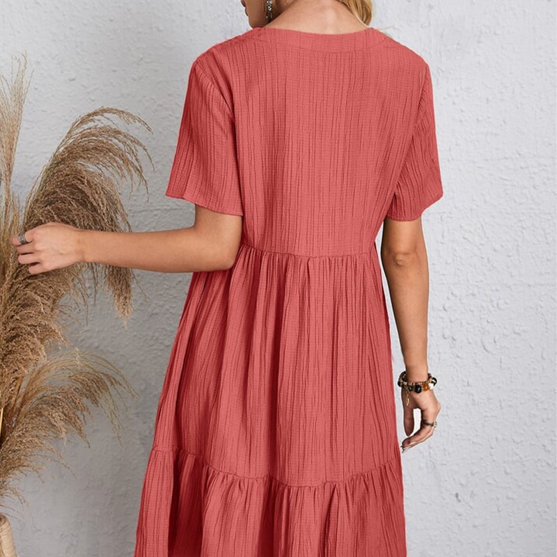 VintageMuse – Retro V-Neck Women’s Top