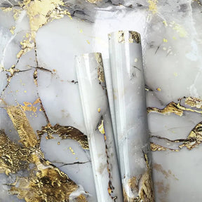 GoldenVein – Luxury Marble Decorative Wallpaper Roll