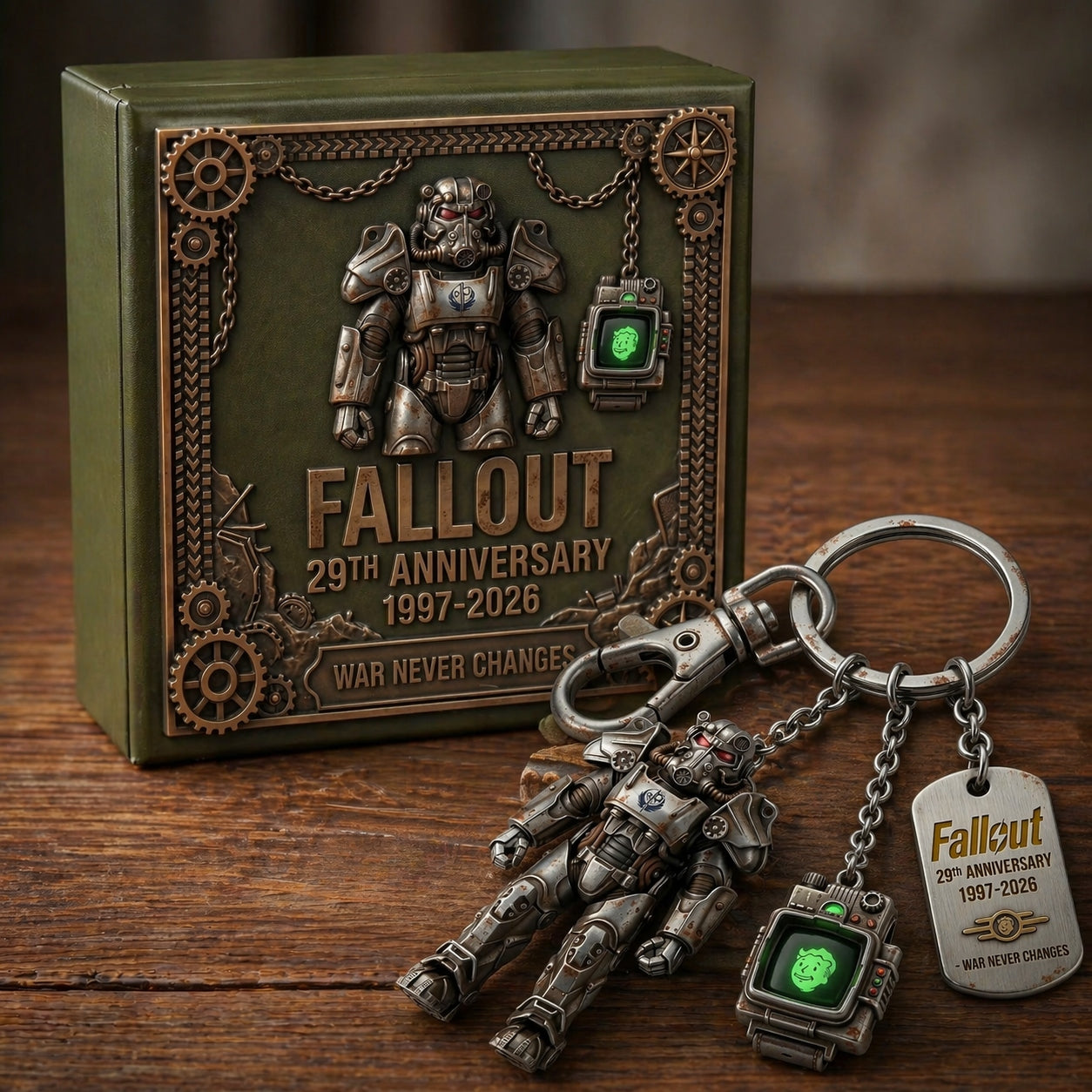 NukaRelic – Fallout Collectible Charm Keyring